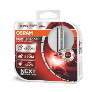 Osram D2S Night Breaker Laser +200% - Duobox 890,00 kr