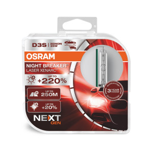 Osram D3S Night Breaker Laser +220% - Duobox 1890,00 kr